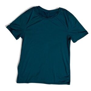 Teal T-Shirt Short Sleeve Active Crew Neck Basic Tee EUC Women's S Activewear